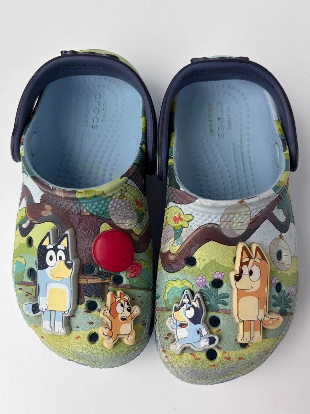 Crocs Bluey Classic Clogs Slip On Shoes Keepy Uppy Bingo Mum‎ Dad Toddler C10